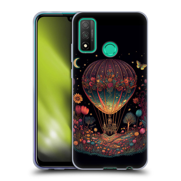 JK Stewart Graphics Hot Air Balloon Garden Soft Gel Case for Huawei P Smart (2020)