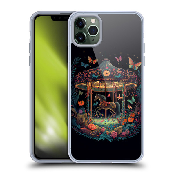 JK Stewart Graphics Carousel Dark Knight Garden Soft Gel Case for Apple iPhone 11 Pro Max