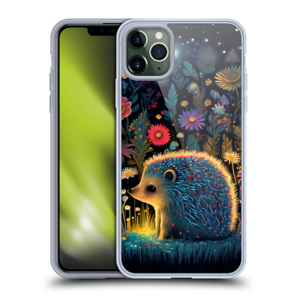 JK Stewart Graphics Little Hedgehog Soft Gel Case for Apple iPhone 11 Pro Max