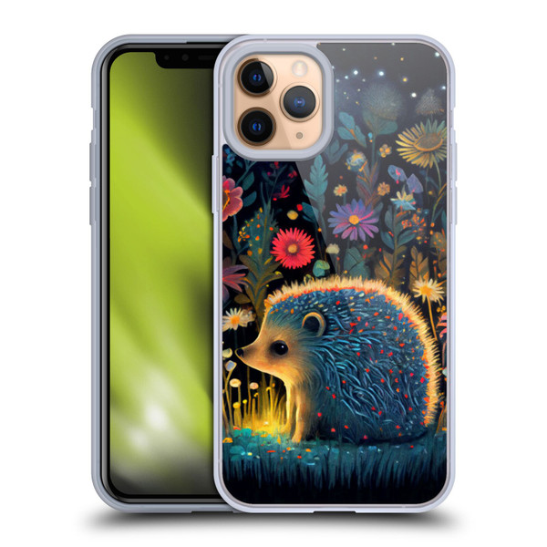 JK Stewart Graphics Little Hedgehog Soft Gel Case for Apple iPhone 11 Pro