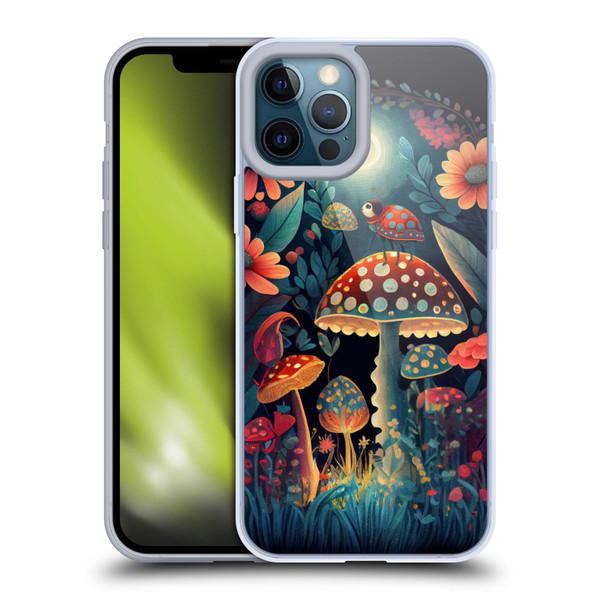 JK Stewart Graphics Ladybug On Mushroom Soft Gel Case for Apple iPhone 12 Pro Max