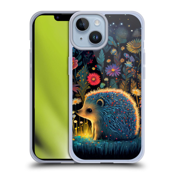 JK Stewart Graphics Little Hedgehog Soft Gel Case for Apple iPhone 14