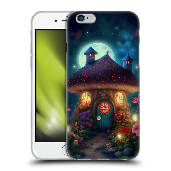 JK Stewart Graphics Mushroom House Soft Gel Case for Apple iPhone 6 / iPhone 6s