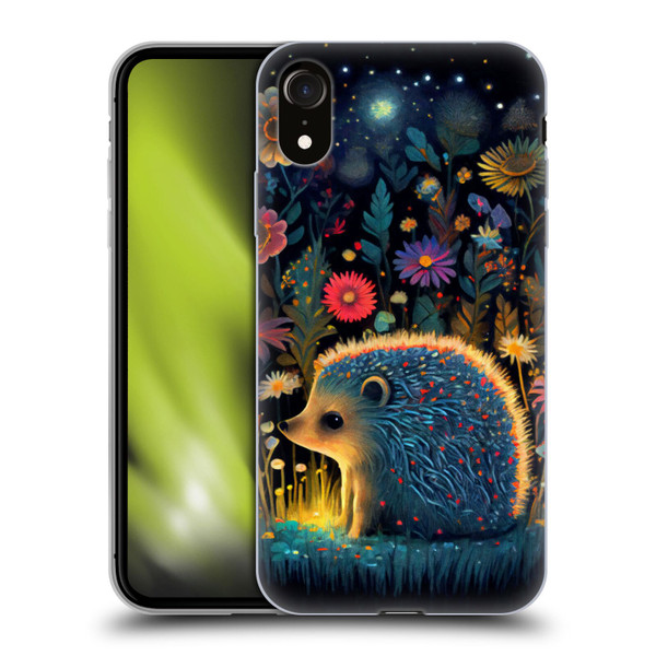 JK Stewart Graphics Little Hedgehog Soft Gel Case for Apple iPhone XR