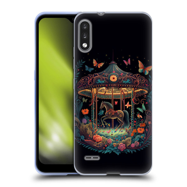 JK Stewart Graphics Carousel Dark Knight Garden Soft Gel Case for LG K22