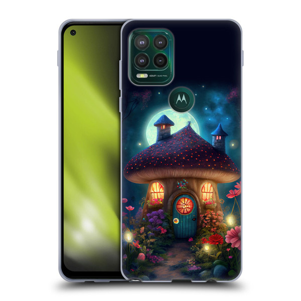 JK Stewart Graphics Mushroom House Soft Gel Case for Motorola Moto G Stylus 5G 2021