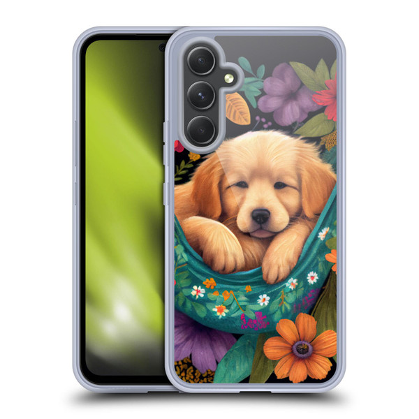JK Stewart Graphics Golden Retriever In Hammock Soft Gel Case for Samsung Galaxy A54 5G