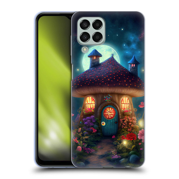 JK Stewart Graphics Mushroom House Soft Gel Case for Samsung Galaxy M33 (2022)