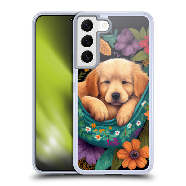 JK Stewart Graphics Golden Retriever In Hammock Soft Gel Case for Samsung Galaxy S22 5G