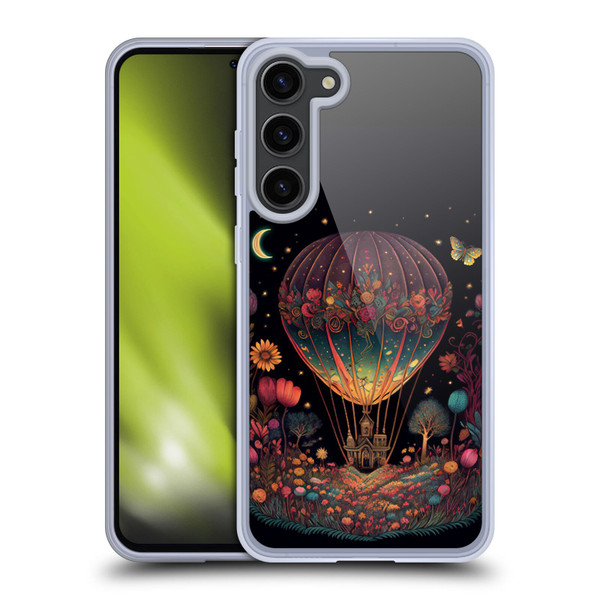 JK Stewart Graphics Hot Air Balloon Garden Soft Gel Case for Samsung Galaxy S23+ 5G