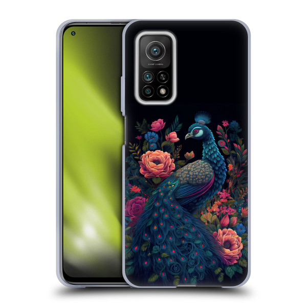 JK Stewart Graphics Peacock In Night Garden Soft Gel Case for Xiaomi Mi 10T 5G