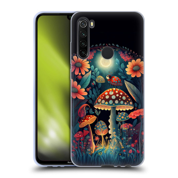 JK Stewart Graphics Ladybug On Mushroom Soft Gel Case for Xiaomi Redmi Note 8T