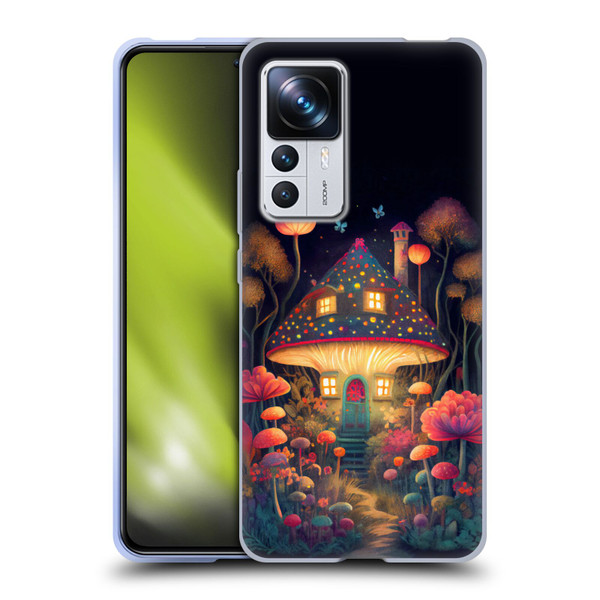 JK Stewart Graphics Mushroom Cottage Night Garden Soft Gel Case for Xiaomi 12T Pro