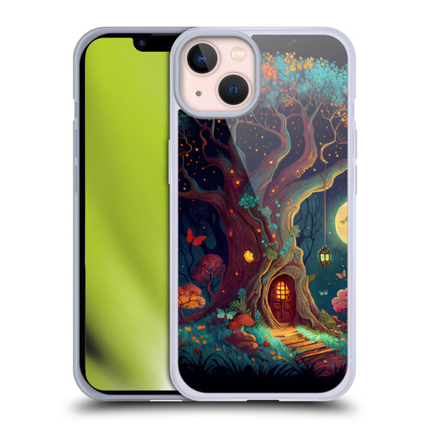 JK Stewart Key Art Tree With Small Door In Trunk Soft Gel Case for Apple iPhone 13
