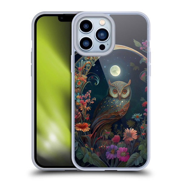 JK Stewart Key Art Owl Soft Gel Case for Apple iPhone 13 Pro Max