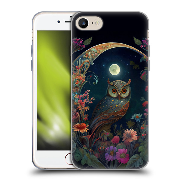 JK Stewart Key Art Owl Soft Gel Case for Apple iPhone 7 / 8 / SE 2020 & 2022