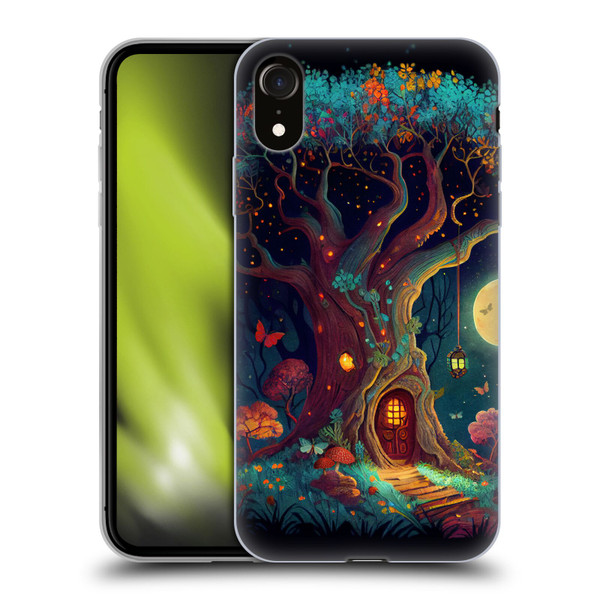 JK Stewart Key Art Tree With Small Door In Trunk Soft Gel Case for Apple iPhone XR
