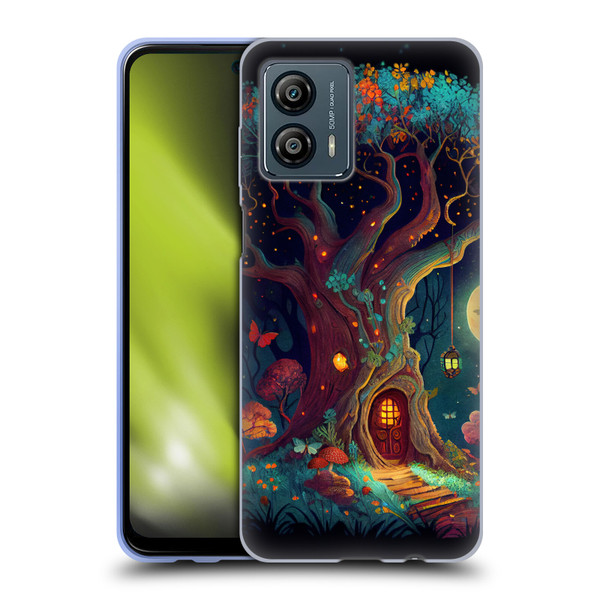 JK Stewart Key Art Tree With Small Door In Trunk Soft Gel Case for Motorola Moto G53 5G