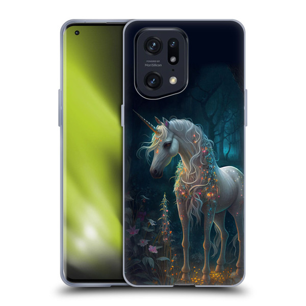 JK Stewart Key Art Unicorn Soft Gel Case for OPPO Find X5 Pro