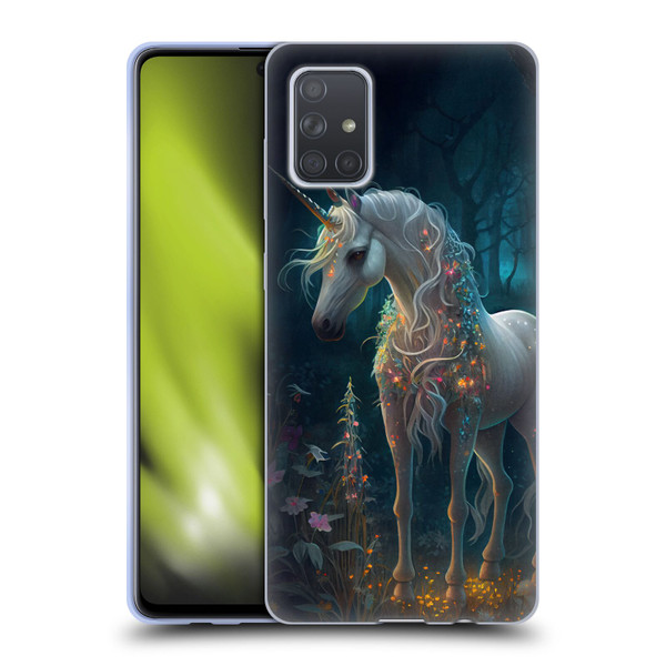 JK Stewart Key Art Unicorn Soft Gel Case for Samsung Galaxy A71 (2019)