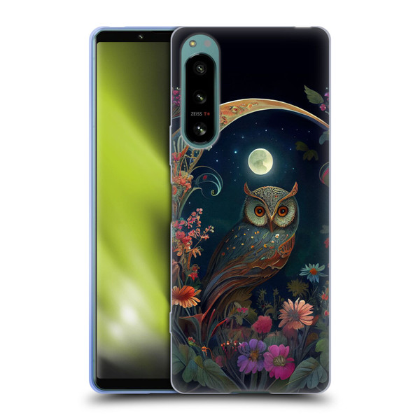 JK Stewart Key Art Owl Soft Gel Case for Sony Xperia 5 IV