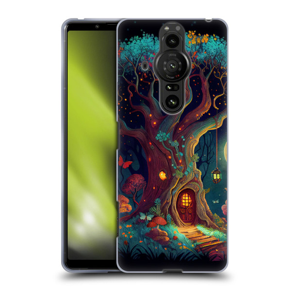 JK Stewart Key Art Tree With Small Door In Trunk Soft Gel Case for Sony Xperia Pro-I