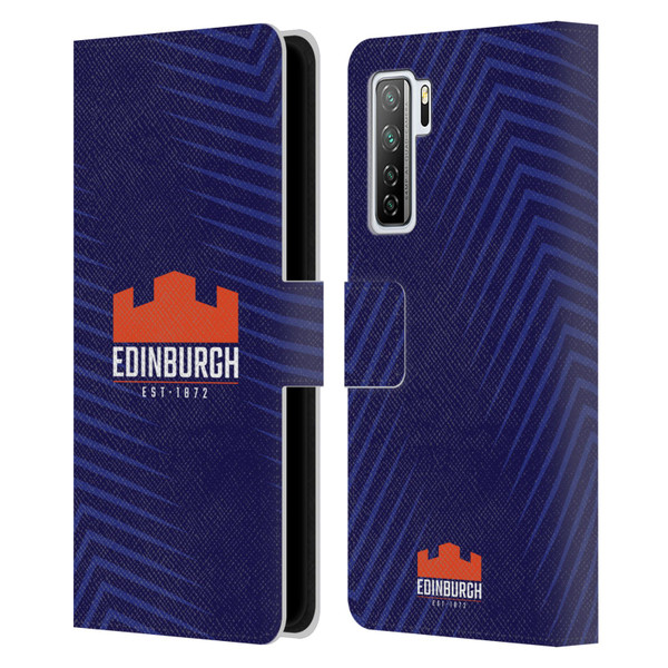 Edinburgh Rugby Graphic Art Blue Logo Leather Book Wallet Case Cover For Huawei Nova 7 SE/P40 Lite 5G