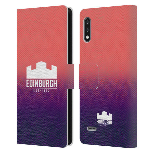 Edinburgh Rugby Graphic Art Training Leather Book Wallet Case Cover For LG K22