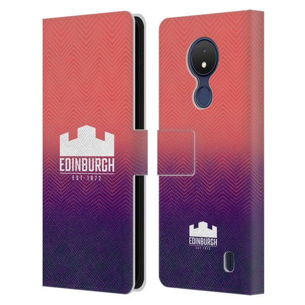 Edinburgh Rugby Graphic Art Training Leather Book Wallet Case Cover For Nokia C21