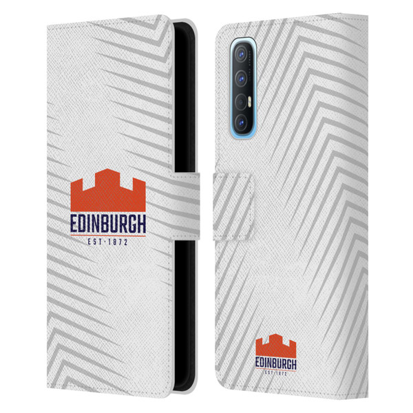 Edinburgh Rugby Graphic Art White Logo Leather Book Wallet Case Cover For OPPO Find X2 Neo 5G