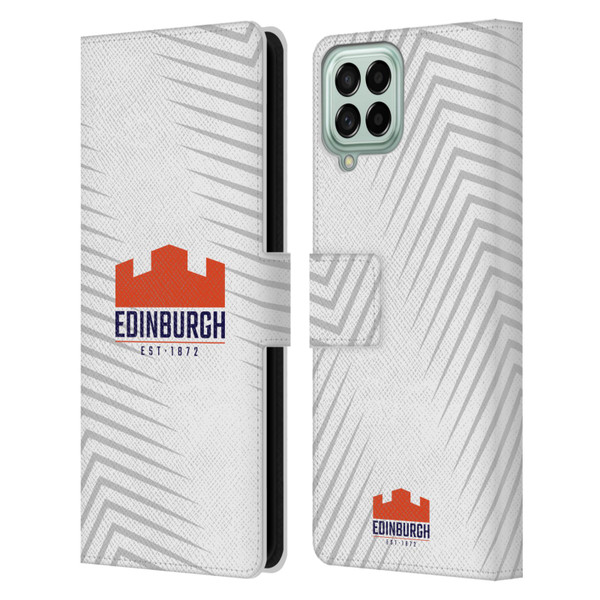 Edinburgh Rugby Graphic Art White Logo Leather Book Wallet Case Cover For Samsung Galaxy M53 (2022)