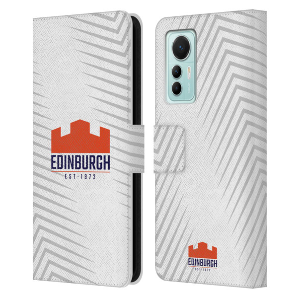 Edinburgh Rugby Graphic Art White Logo Leather Book Wallet Case Cover For Xiaomi 12 Lite