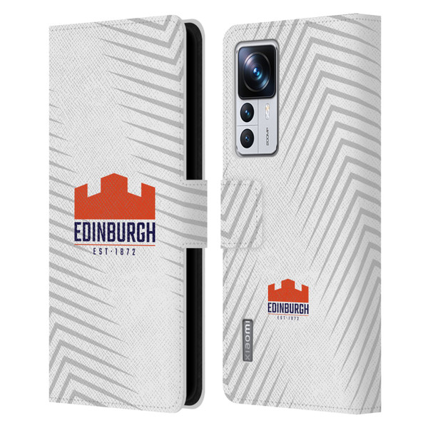 Edinburgh Rugby Graphic Art White Logo Leather Book Wallet Case Cover For Xiaomi 12T Pro
