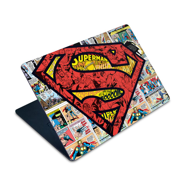 Superman DC Comics Logos And Comic Book Oversized Vinyl Sticker Skin Decal Cover for Apple MacBook Air 15" M2 2023 