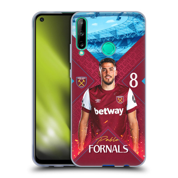 West Ham United FC 2023/24 First Team Pablo Fornals Soft Gel Case for Huawei P40 lite E