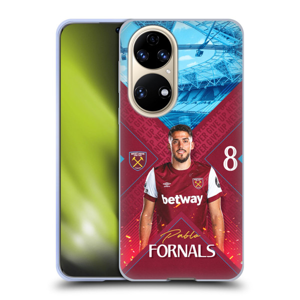 West Ham United FC 2023/24 First Team Pablo Fornals Soft Gel Case for Huawei P50