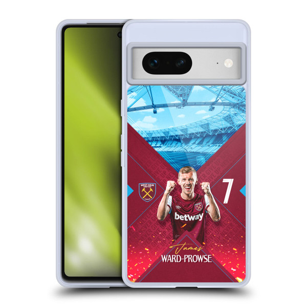West Ham United FC 2023/24 First Team James Ward-Prowse Soft Gel Case for Google Pixel 7