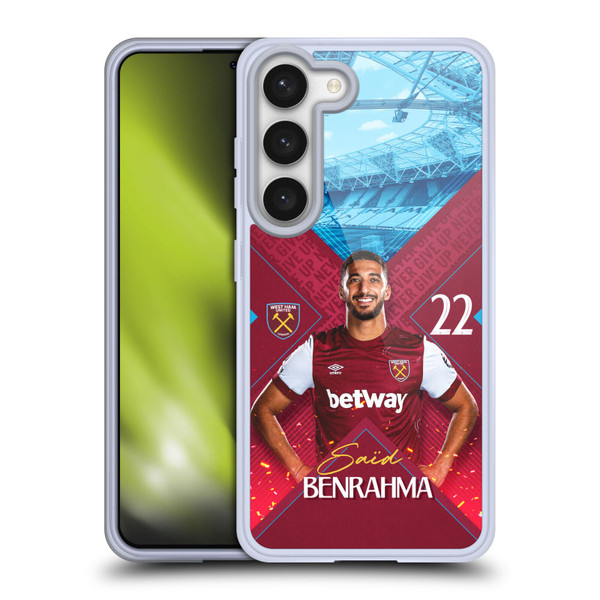 West Ham United FC 2023/24 First Team Saïd Benrahma Soft Gel Case for Samsung Galaxy S23 5G