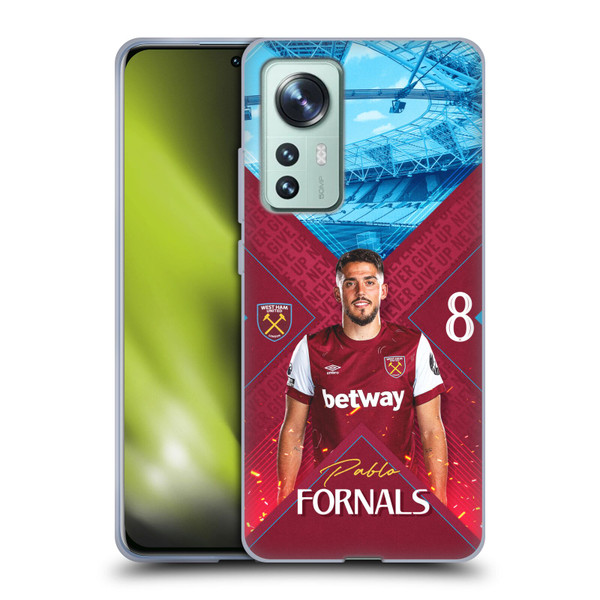 West Ham United FC 2023/24 First Team Pablo Fornals Soft Gel Case for Xiaomi 12