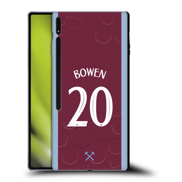 West Ham United FC 2023/24 Players Home Kit Jarrod Bowen Soft Gel Case for Samsung Galaxy Tab S8 Ultra