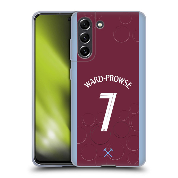 West Ham United FC 2023/24 Players Home Kit James Ward-Prowse Soft Gel Case for Samsung Galaxy S21 FE 5G
