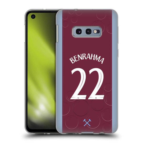 West Ham United FC 2023/24 Players Home Kit Saïd Benrahma Soft Gel Case for Samsung Galaxy S10e