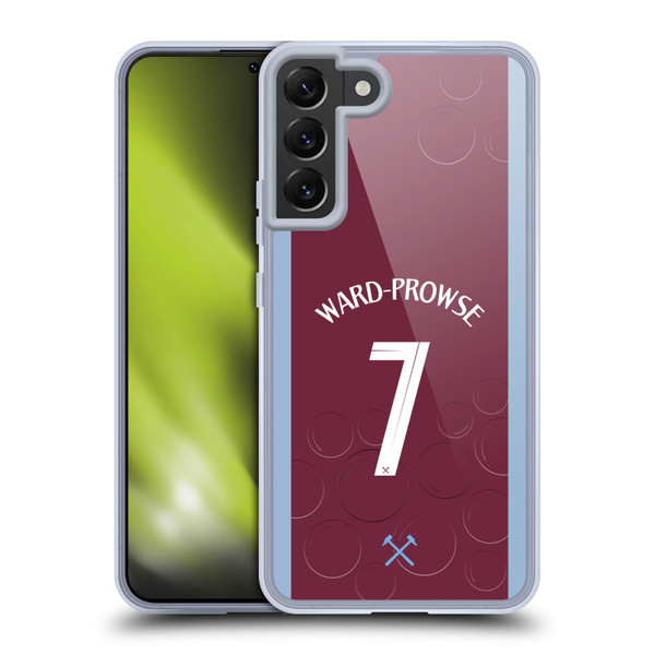 West Ham United FC 2023/24 Players Home Kit James Ward-Prowse Soft Gel Case for Samsung Galaxy S22+ 5G