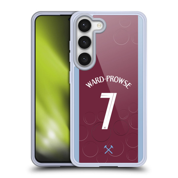 West Ham United FC 2023/24 Players Home Kit James Ward-Prowse Soft Gel Case for Samsung Galaxy S23 5G