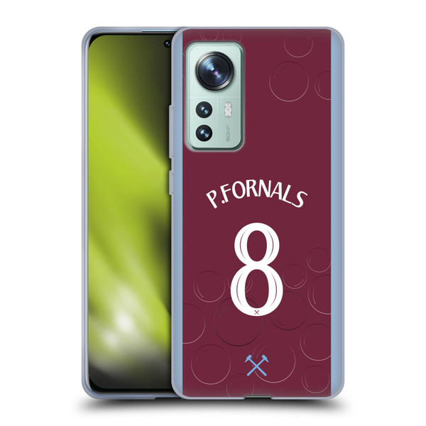 West Ham United FC 2023/24 Players Home Kit Pablo Fornals Soft Gel Case for Xiaomi 12