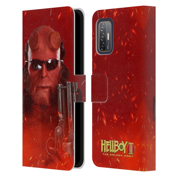Hellboy II Graphics Right Hand of Doom Leather Book Wallet Case Cover For HTC Desire 21 Pro 5G