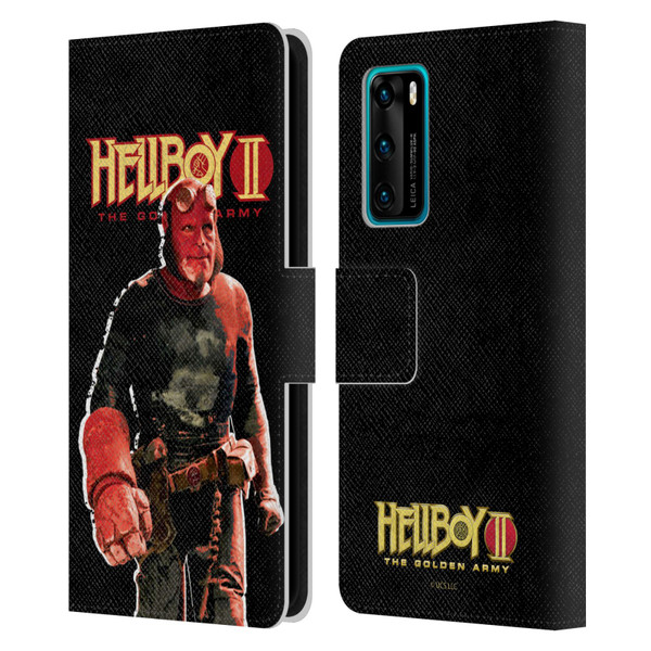 Hellboy II Graphics The Samaritan Leather Book Wallet Case Cover For Huawei P40 5G