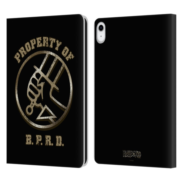 Hellboy II Graphics Property of BPRD Leather Book Wallet Case Cover For Apple iPad 10.9 (2022)