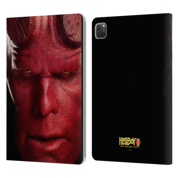 Hellboy II Graphics Face Portrait Leather Book Wallet Case Cover For Apple iPad Pro 11 2020 / 2021 / 2022