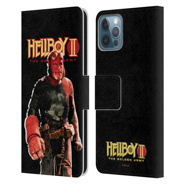 Hellboy II Graphics The Samaritan Leather Book Wallet Case Cover For Apple iPhone 12 / iPhone 12 Pro